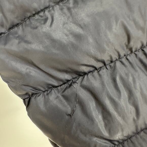 Dutch Bros Central Oregon Puffer Jacket Small Black Hooded Down Insulated Coat - Picture 8 of 10